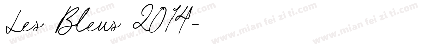 Les Bleus 2014字体转换